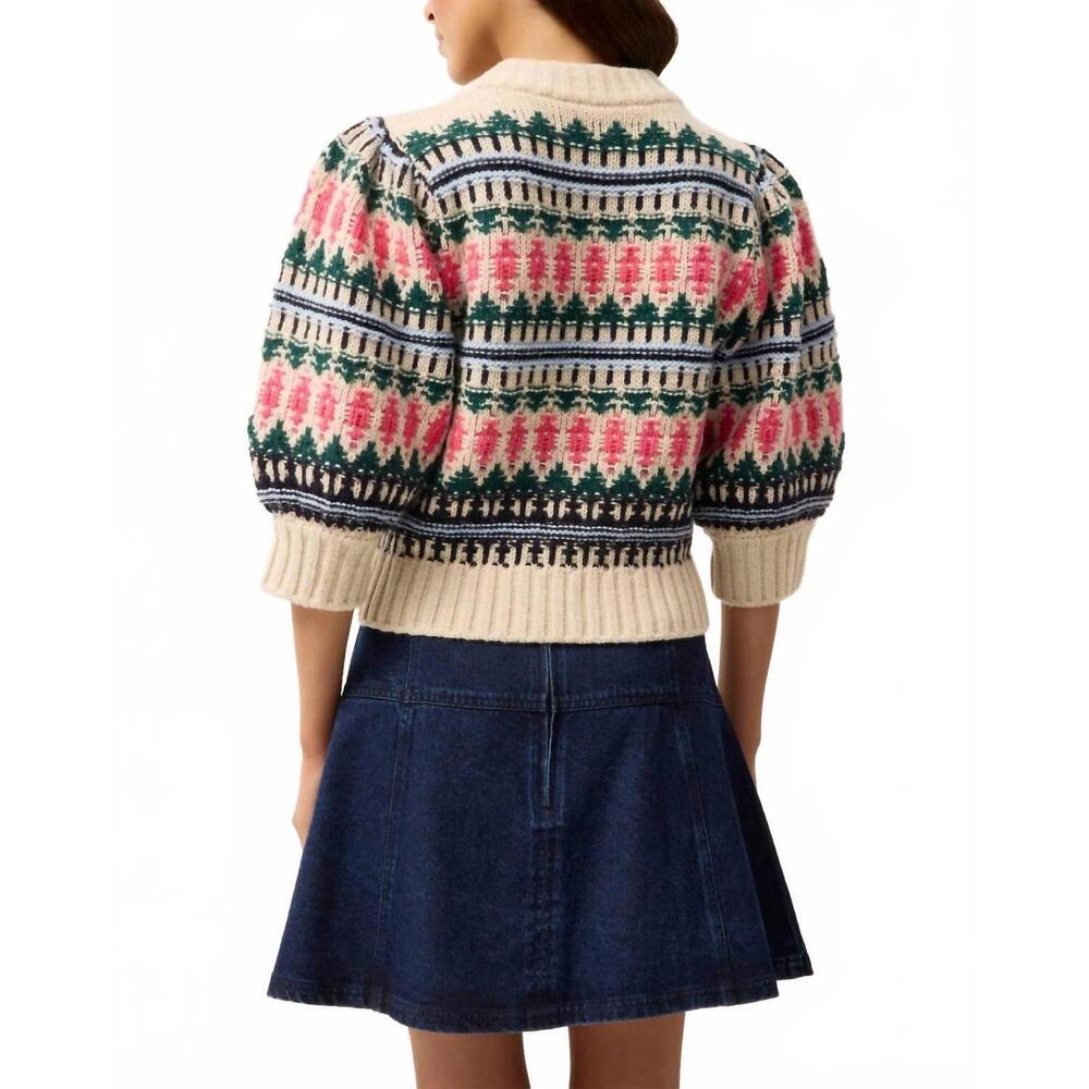 NEW MARIE OLIVER gail top in forest - Picture 4 of 6